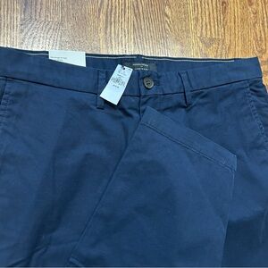 Banana Republic Pants Mens 34x32 Navy Blue Lived In Slim Chino Casual Preppy NWT